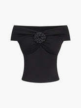 Rosette Off Shoulder Blouse